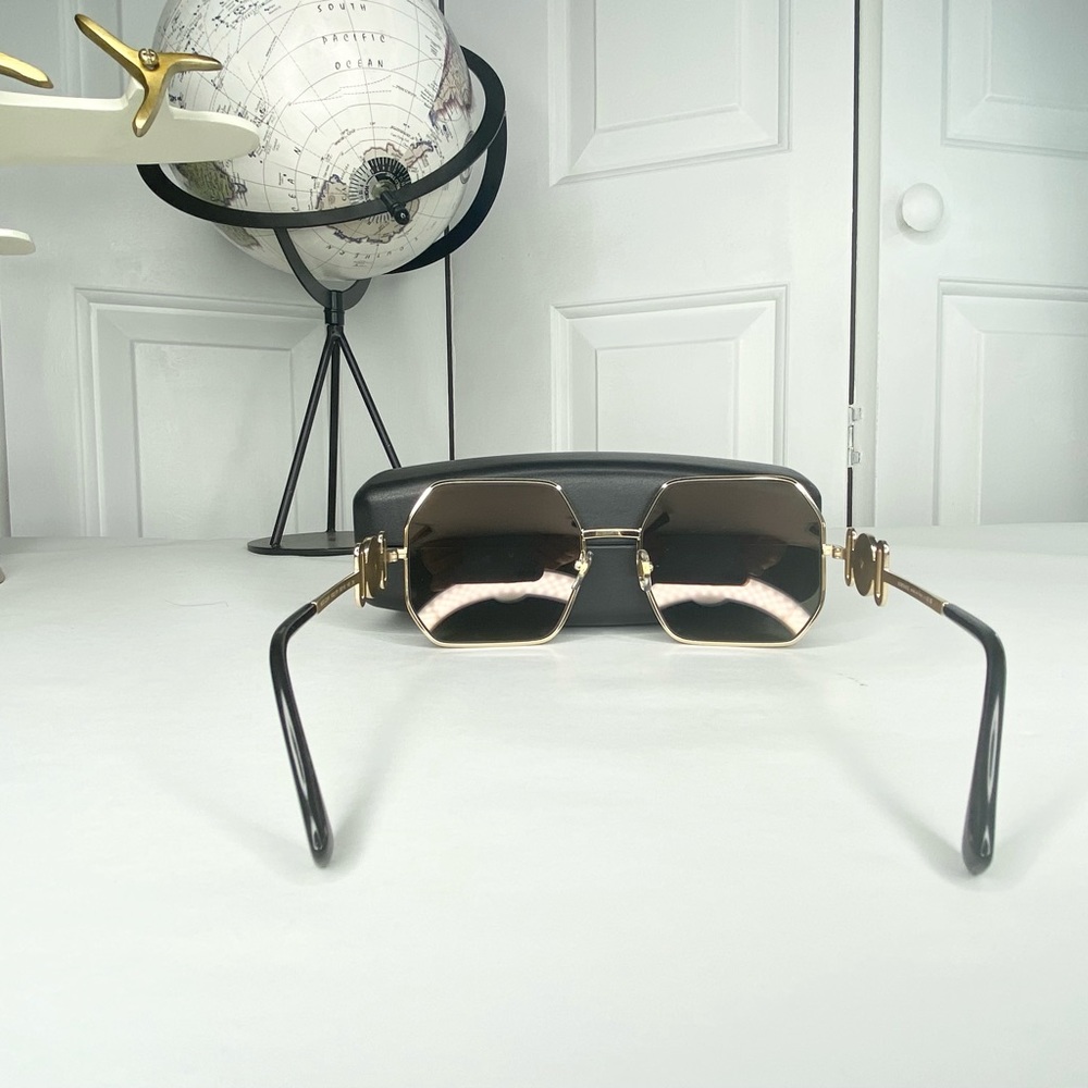 Versace Glasses Gold Mirror Authentic Guarantee - Picture 6 of 6